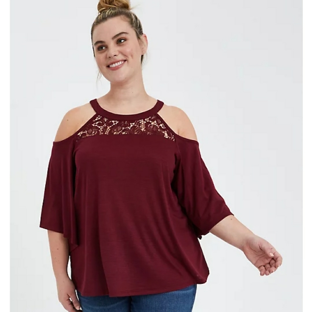 Torrid Cold Shoulder Top